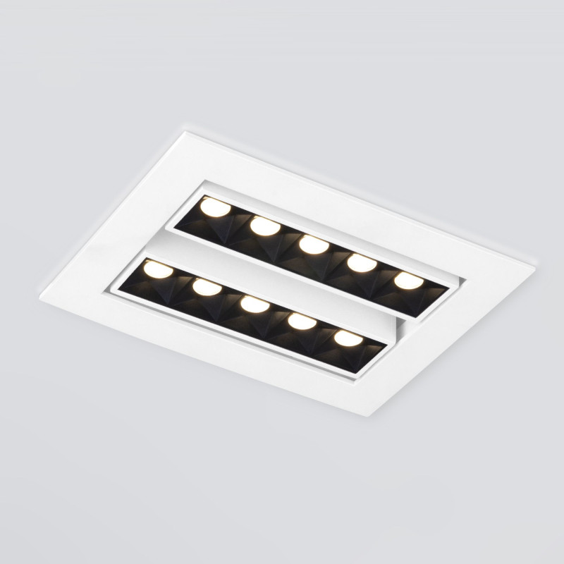 Встраиваемый светильник Elektrostandard 9923 LED 20W 4200K белый/черный светодиодная лента rt a160 24v 3800 4200k 12w m 50m arlight 024552 2