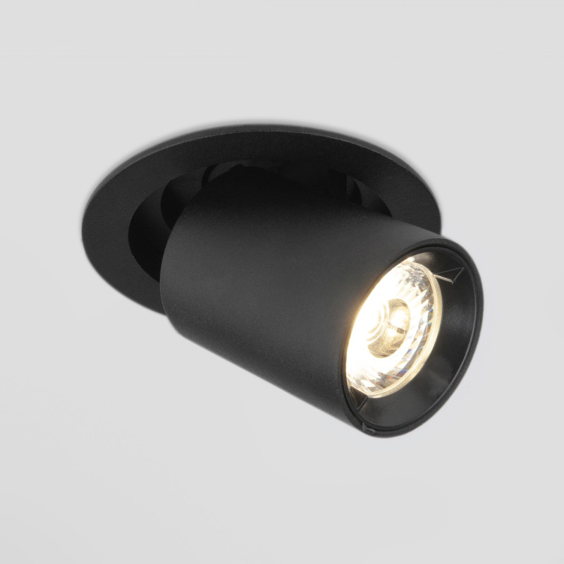 Встраиваемый светильник Elektrostandard 9917 LED 10W 4200K черный матовый мебельный светильник elektrostandard сенсорный led stick 10w 4200k 60sm 55003 led