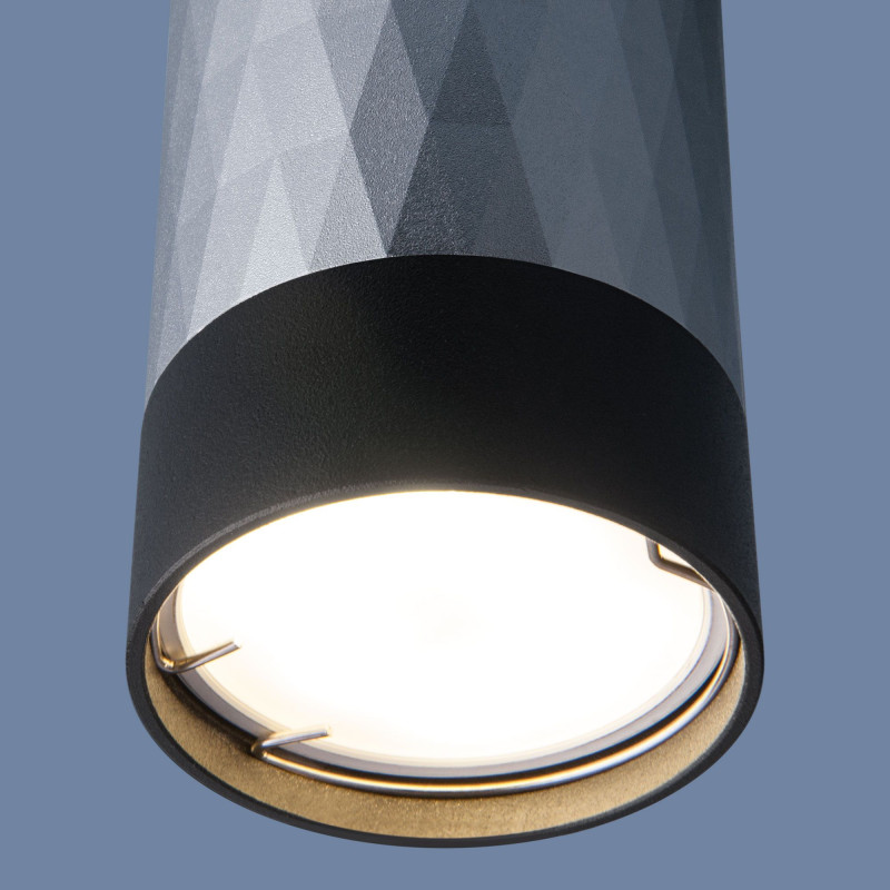 Накладной светильник Elektrostandard DLN110 GU10 черный/серебро