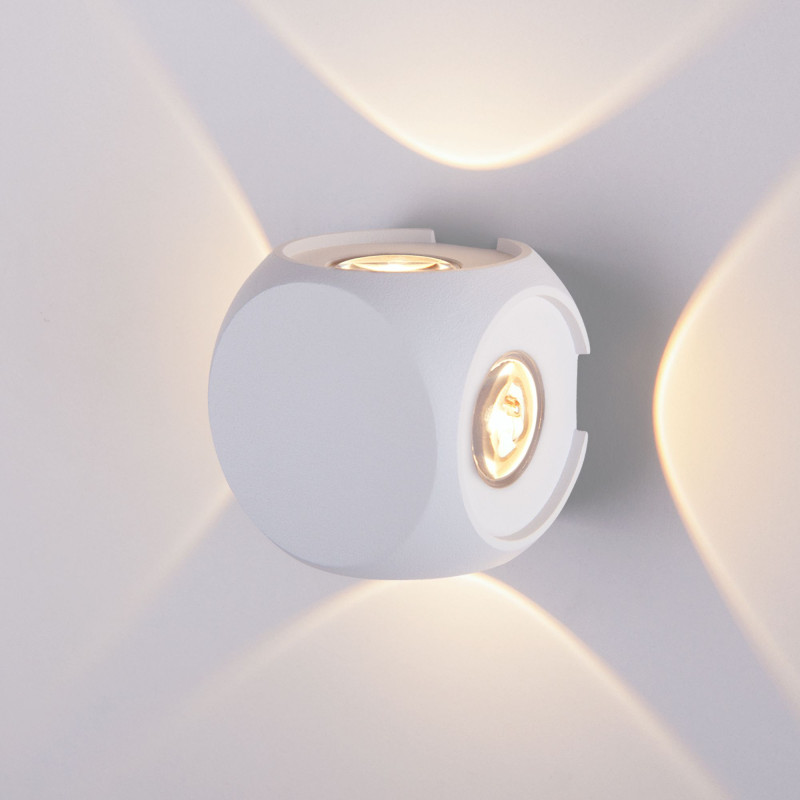 Светильник настенный Elektrostandard 1504 TECHNO LED CUBE белый потолочный светодиодный светильник iledex 36w cube entire