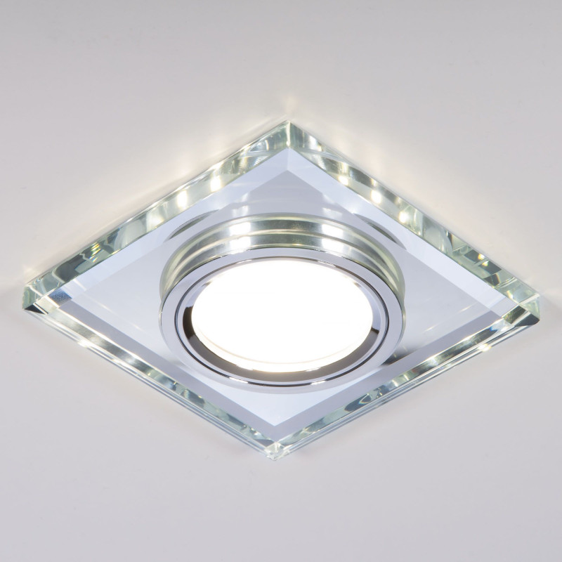 Встраиваемый светильник Elektrostandard 2229 MR16 SL зеркальный/серебро (8170 MR16 SL) светильник встраиваемый feron dl2802 потолочный mr16 g5 3 белый хром 32640