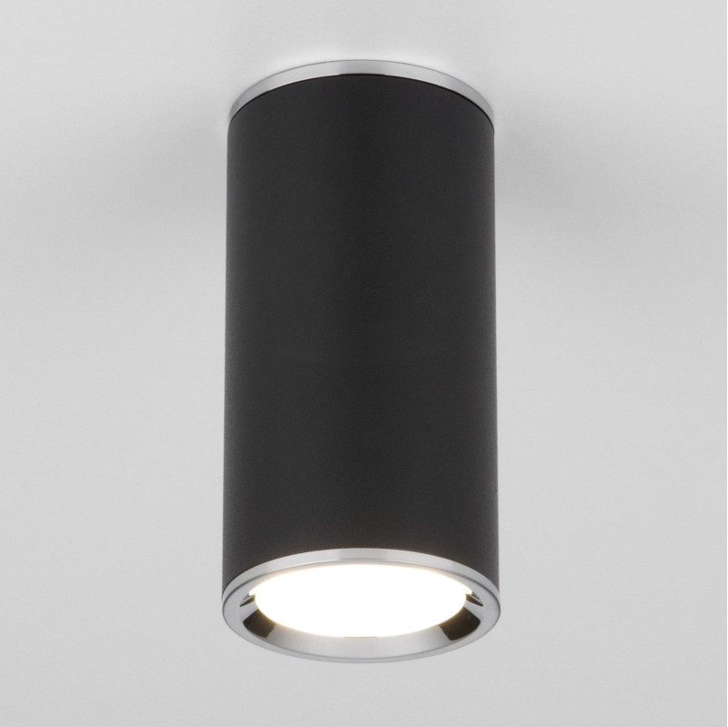 Накладной светильник Elektrostandard DLN101 GU10 BK черный светильник точечный накладной elektrostandard dln101 gu10 2 м² цвет чёрный