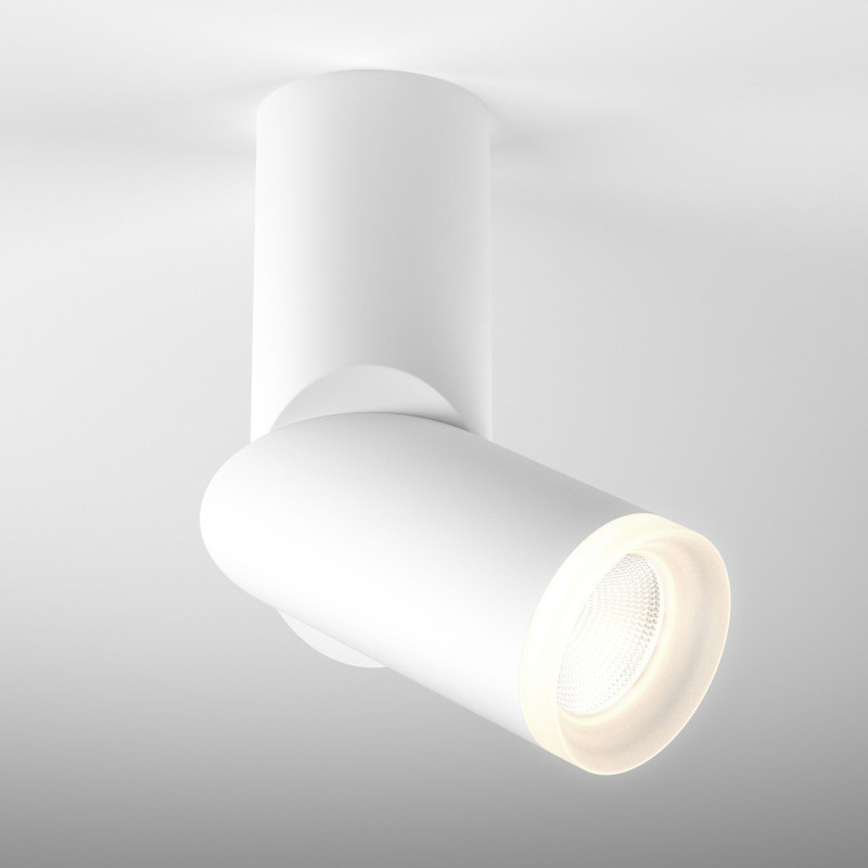 Накладной светильник Elektrostandard DLR036 12W 4200K белый матовый встраиваемый светодиодный светильник ambrella light cardano t811 bk ch 12w 4200k