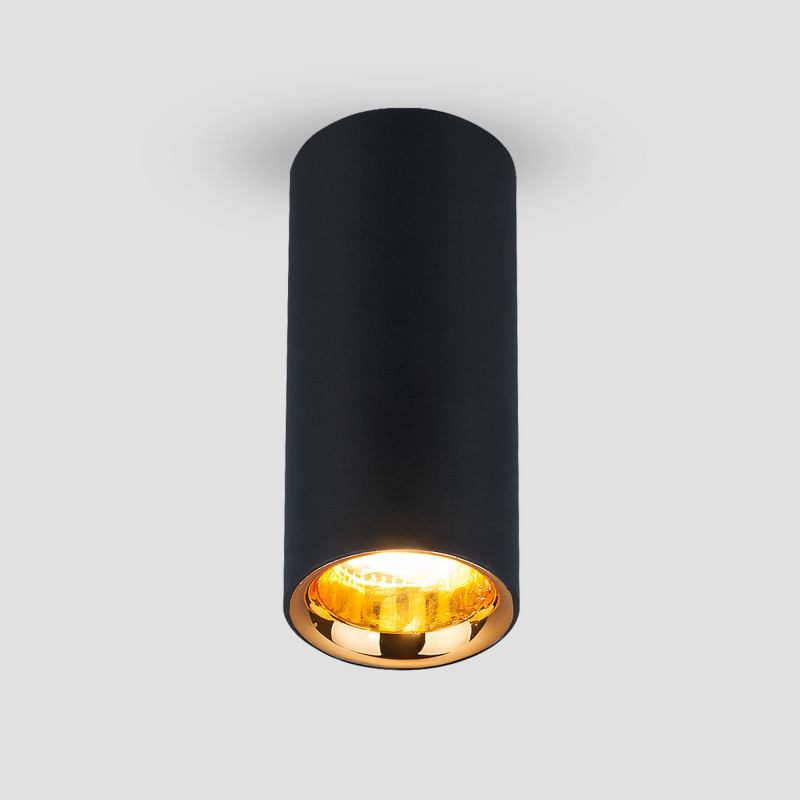 Накладной светильник Elektrostandard DLR030 12W 4200K черный матовый/золото мебельный светодиодный светильник uniel uli l02 7w 4200k sl 05086