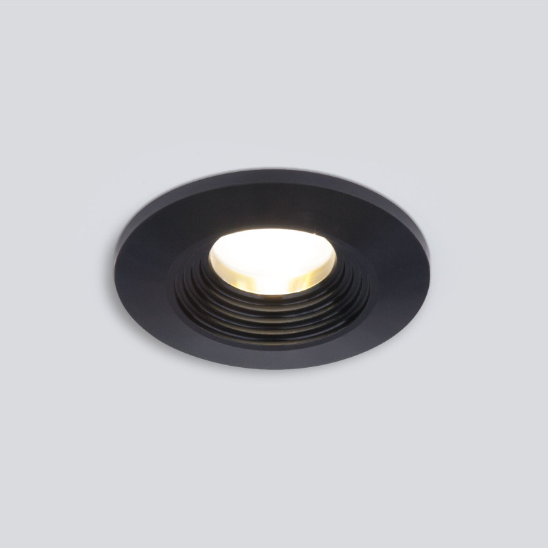 Встраиваемый светильник Elektrostandard 9903 LED 3W COB BK черный коннектор прямой elektrostandard trcm 1 i ch 4690389151477