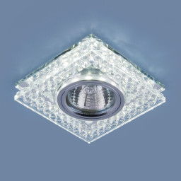 Встраиваемый светильник Elektrostandard 8391 MR16 CL/SL прозрачный/серебро