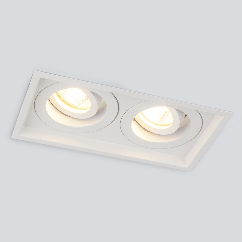 Встраиваемый светильник Elektrostandard 1071/2 MR16 WH белый цена и фото
