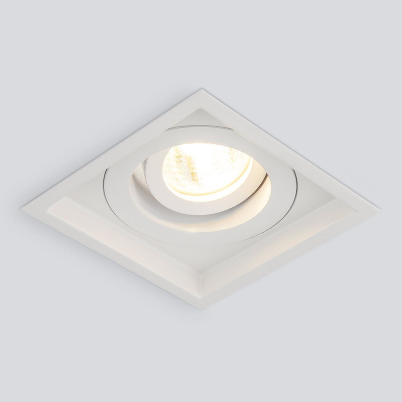 Встраиваемый светильник Elektrostandard 1071/1 MR16 WH белый светильник встраиваемый с белой led подсветкой feron cd8120 потолочный mr16 g5 3 белый