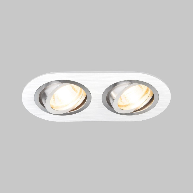 Встраиваемый светильник Elektrostandard 1061/2 MR16 WH белый смеситель для ванны wasserkraft aller 1061 хром белый