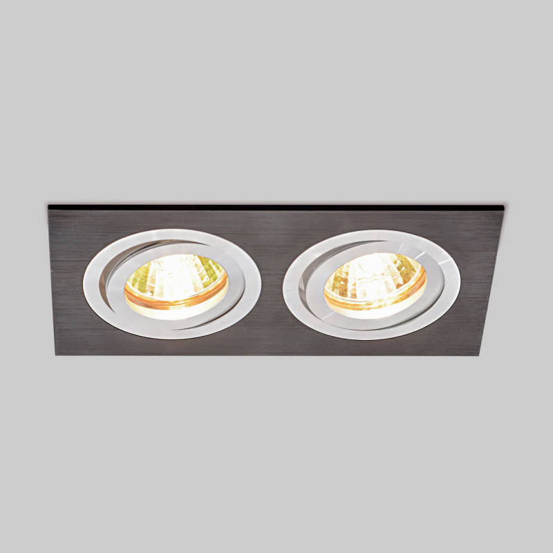 Встраиваемый светильник Elektrostandard 1051/2 BK черный 1051/2 BK черный 1051/2 BK черный - фото 1