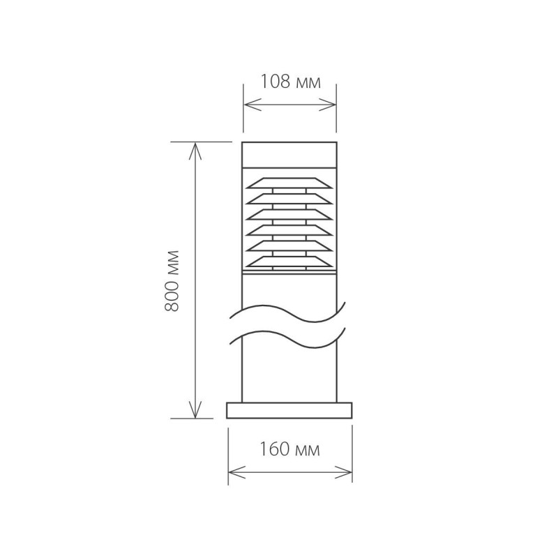 Садово-парковый светильник Elektrostandard 1507 TECHNO silver серый