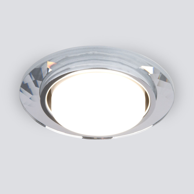 Встраиваемый светильник Elektrostandard 1061 GX53 CL прозрачный коннектор прямой elektrostandard trcm 1 i ch 4690389151477