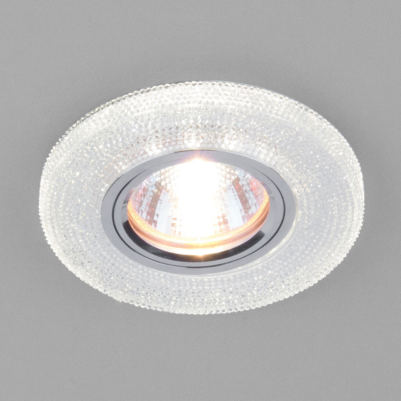 Встраиваемый светильник Elektrostandard 2130 MR16 CL прозрачный встраиваемый светильник с двойной подсветкой elektrostandard 8371 mr16 белый серебро 4690389060618
