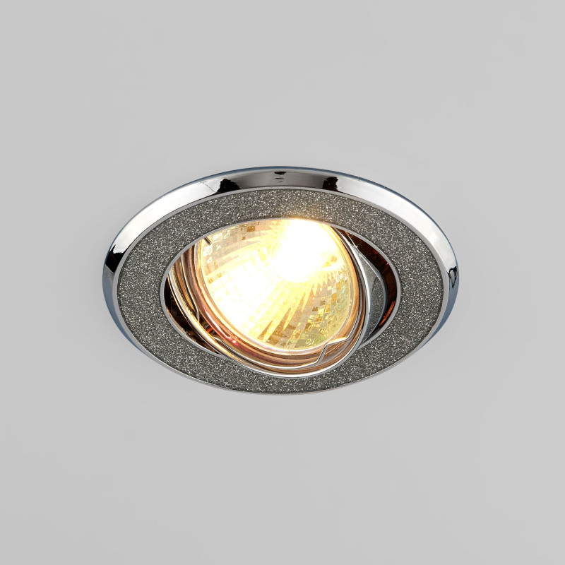 Встраиваемый светильник Elektrostandard 611 MR16 SL серебряный блеск/хром блеск для губ