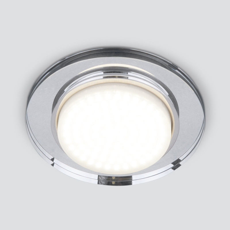 Встраиваемый светильник Elektrostandard 8061 GX53 SL зеркальный/серебро цена и фото