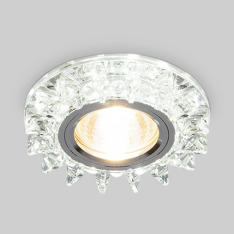 Встраиваемый светильник Elektrostandard 6037 MR16 SL зеркальный/серебро светильник встраиваемый с белой led подсветкой feron cd905 потолочный mr16 g5 3 белый