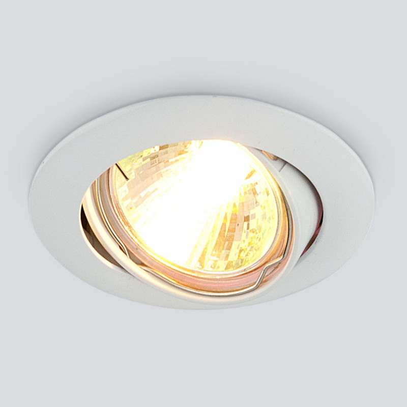 Встраиваемый светильник Elektrostandard 104S MR16 WH белый светильник потолочный feron ml178 mr16 gu10 35w 230v серебро 41313