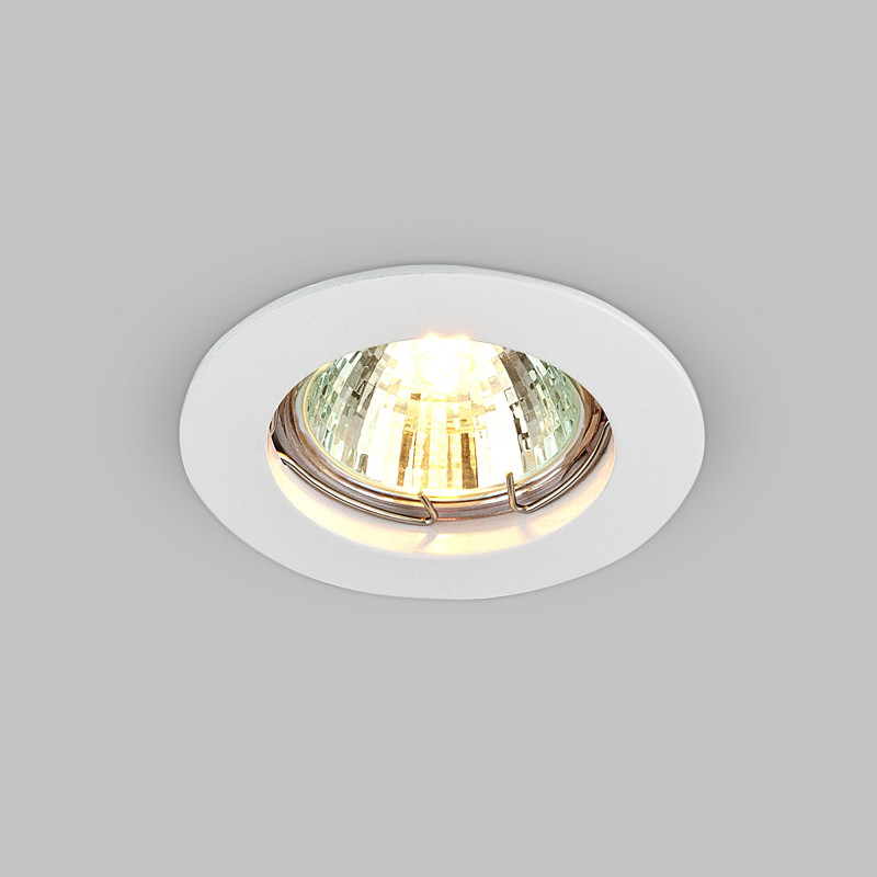 Встраиваемый светильник Elektrostandard 863 MR16 WH белый светильник встраиваемый с белой led подсветкой feron cd911 потолочный mr16 g5 3 прозрачный