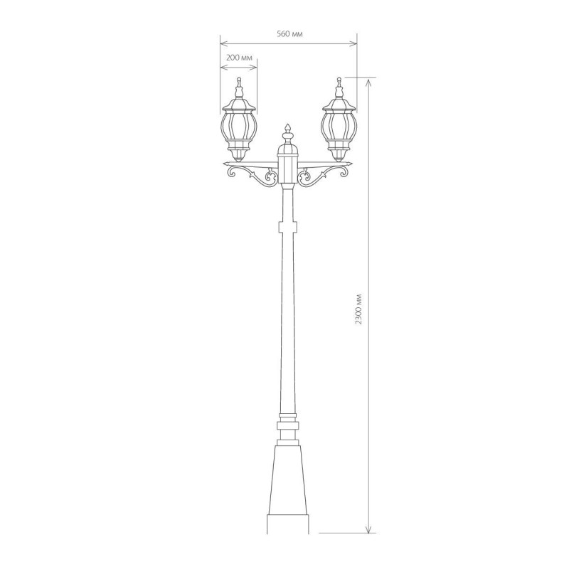 Садово-парковый светильник Elektrostandard NLG99HL004 черный