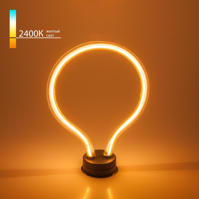 Светодиодная лампа Elektrostandard Art filament 4W 2400K E27 round (BL150) светодиодная лента lux 12v 2200 2400k 15 6w m 5m arlight 18096