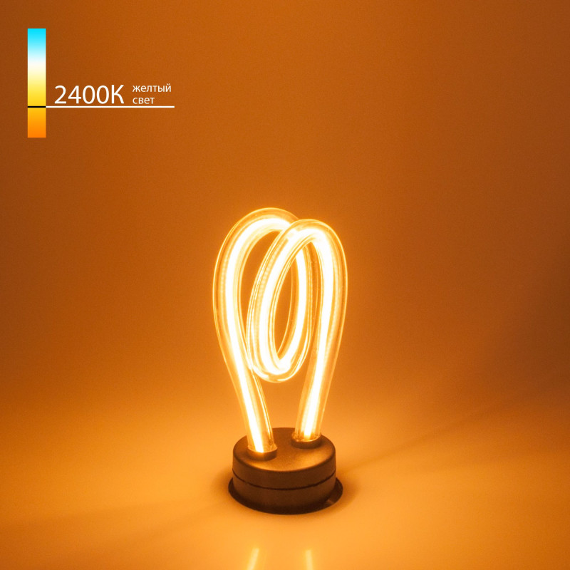 Светодиодная лампа Elektrostandard Art filament 4W 2400K E27 spiral (BL152) светодиодная лента lux 12v 2200 2400k 15 6w m 5m arlight 18096