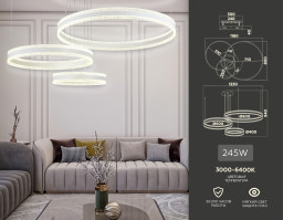 Каскадная люстра Ambrella Light FA6201