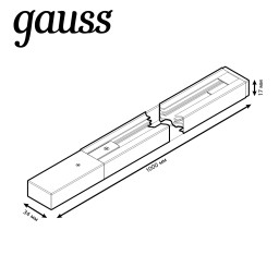 Шинопровод Gauss TR101