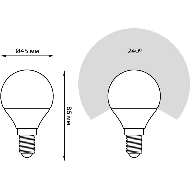 Светодиодная лампа Gauss 105101307-D