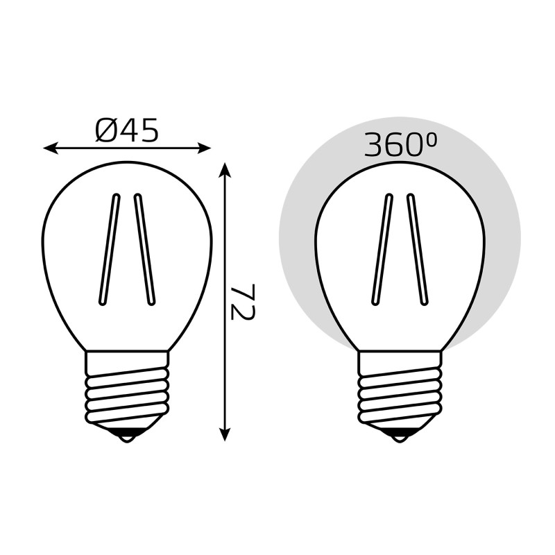 Светодиодная лампа Gauss 105802105-D