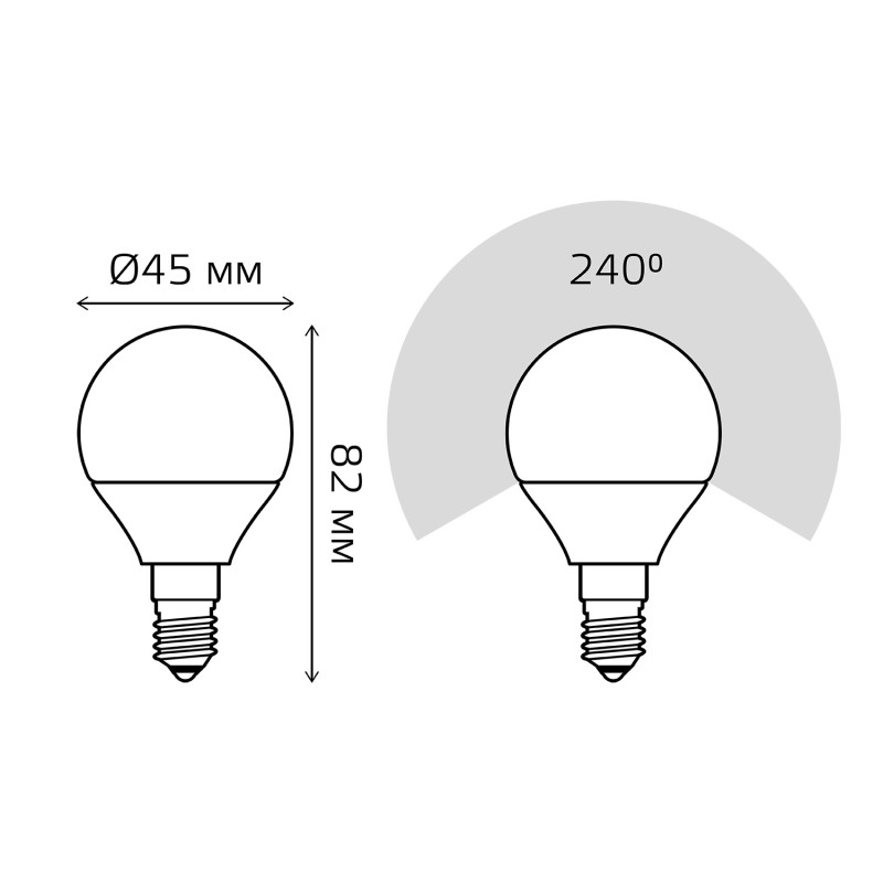 Светодиодная лампа Gauss 53132
