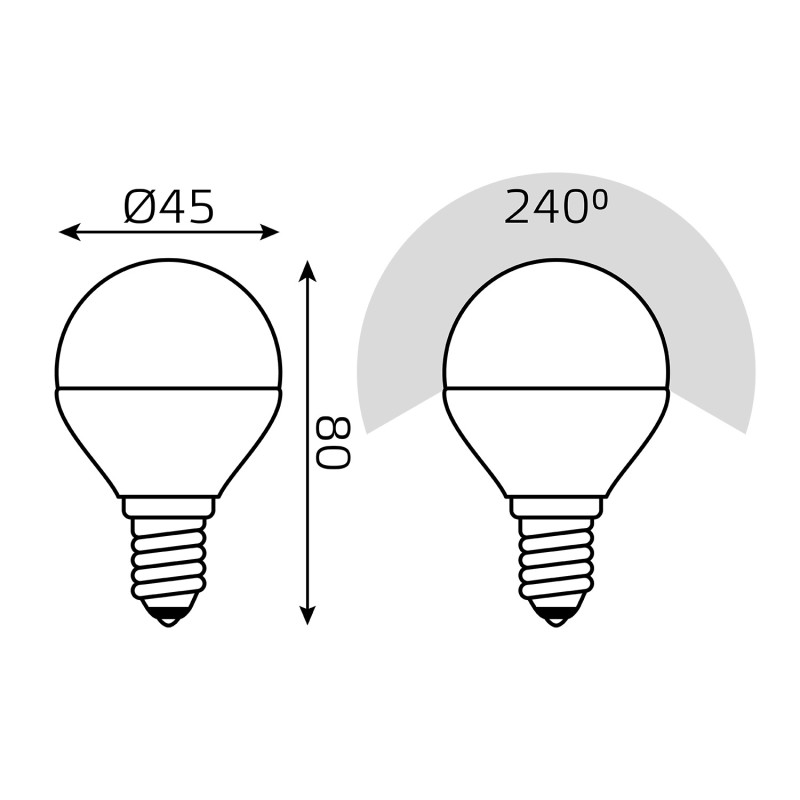 Светодиодная лампа Gauss 105101207-D