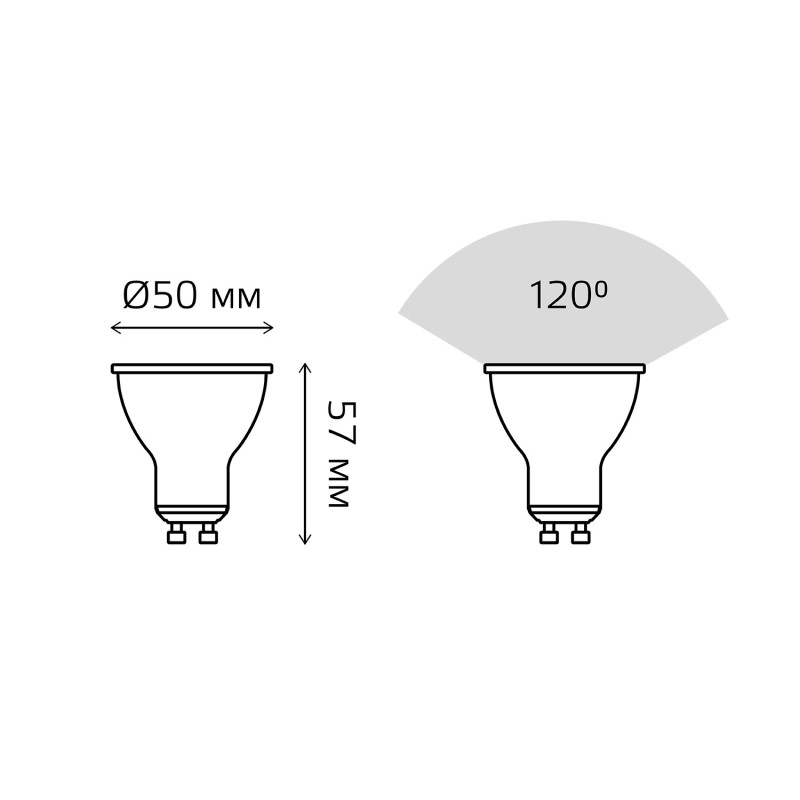 Светодиодная лампа Gauss 101506105-D