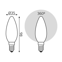 Светодиодная лампа Gauss 103201209