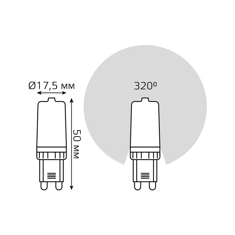 Светодиодная лампа Gauss 107009105