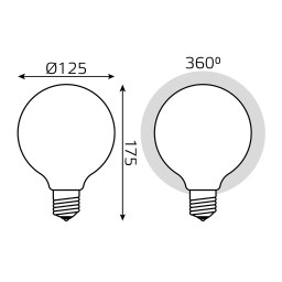 Светодиодная лампа Gauss 187202210-D