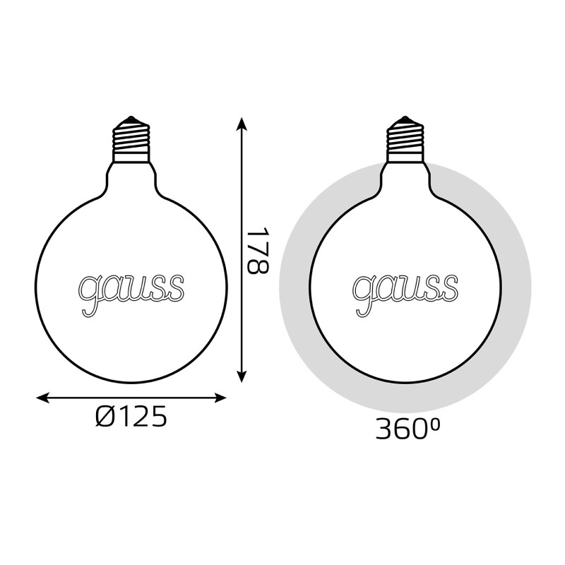 Светодиодная лампа Gauss 175802003