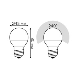 Светодиодная лампа Gauss 105102307-S