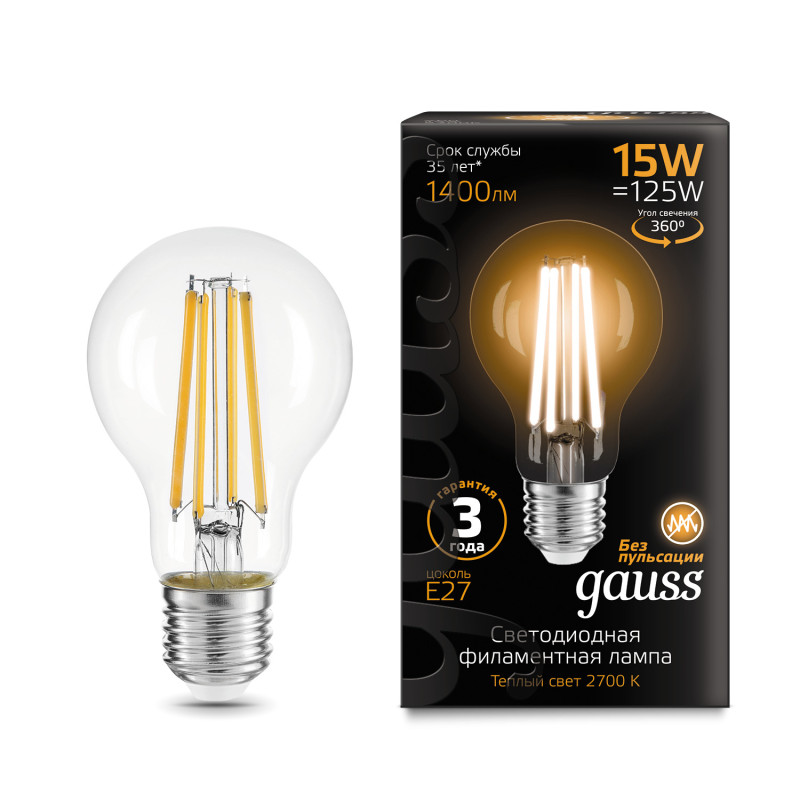 Светодиодная лампа Gauss 102902115 лампочка gauss 102902115 filament