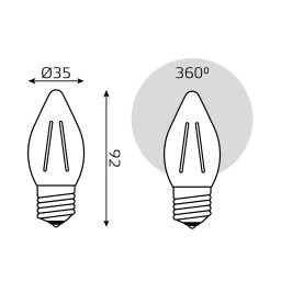 Светодиодная лампа Gauss 103802107