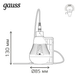 Светодиодная лампа Gauss 902102203