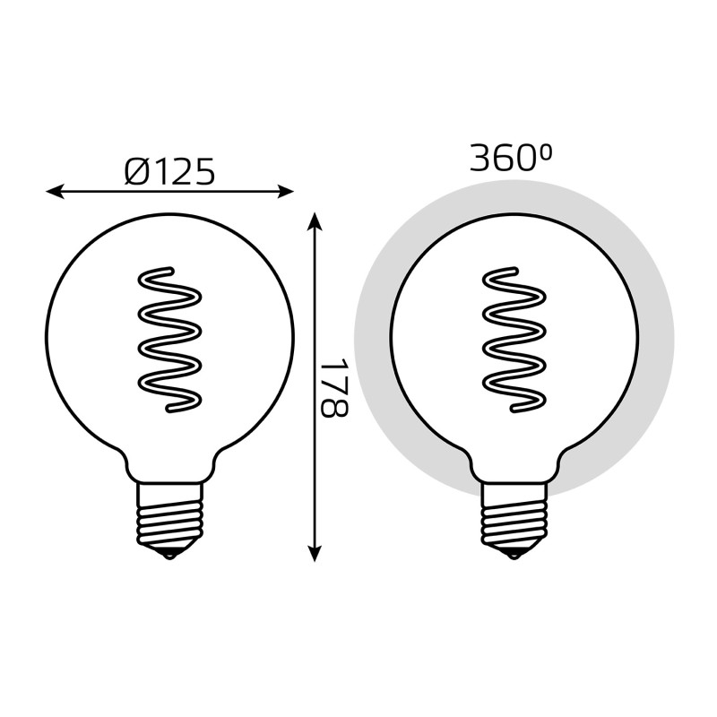Светодиодная лампа Gauss 1012802105