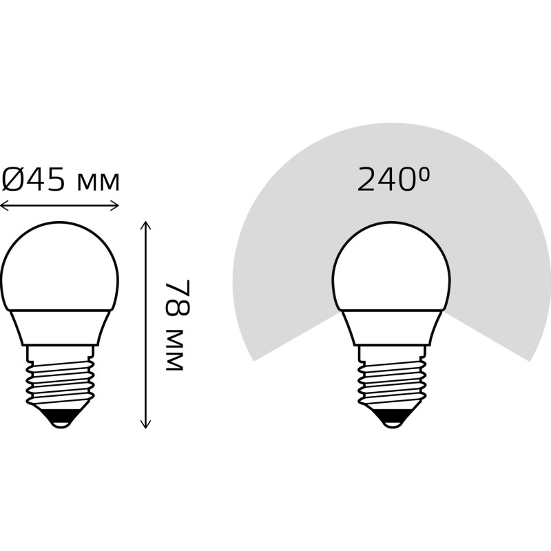 Светодиодная лампа Gauss 105102307