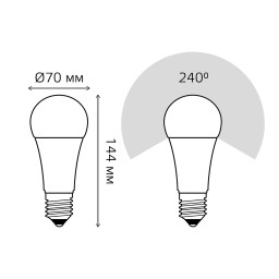 Светодиодная лампа Gauss 102502322