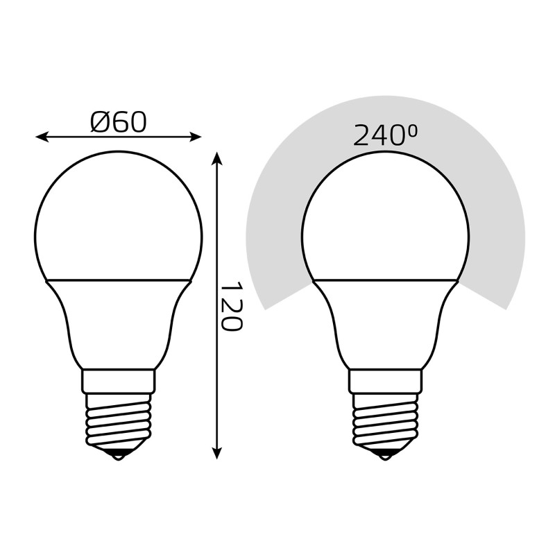 Светодиодная лампа Gauss 102502110-T