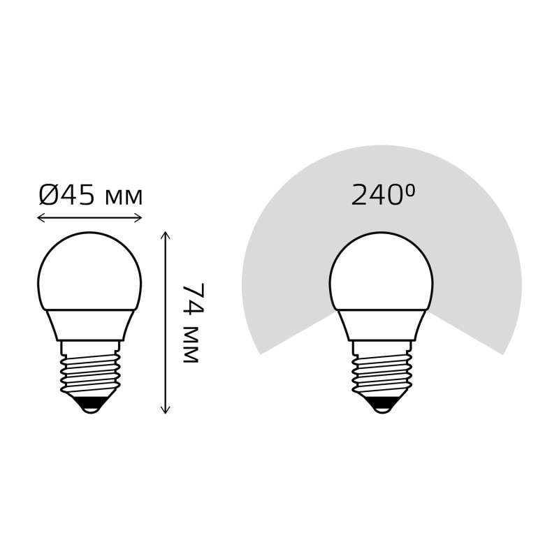 Светодиодная лампа Gauss 53230