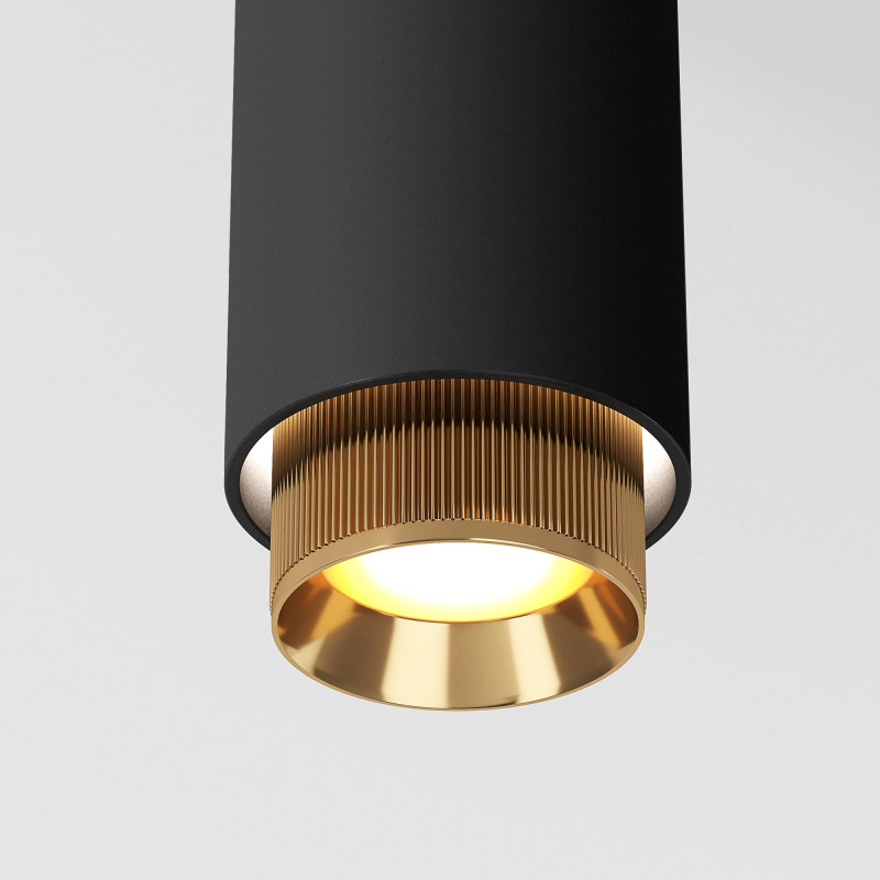 Светильник на шине Elektrostandard Nubis GU10 чёрный/золото (85021/01) однофазный