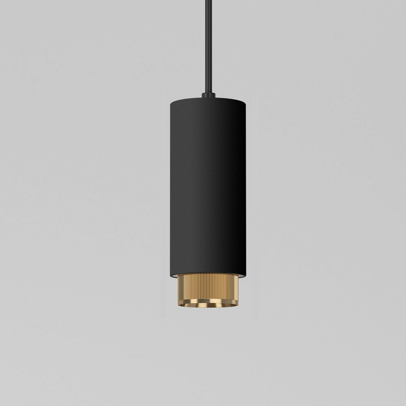 Подвесной светильник Elektrostandard 50122/1 GU10 чёрный/золото