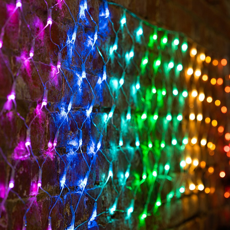 Светодиодная сеть Neon-Night 215-049 светодиодная сеть радужная 3 x 0 5 м разно ная 384 led провод прозрачный силикон ip65