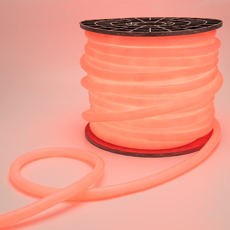 Гибкий Неон LED 360 (круглый) - красный, бухта 50м Neon-Night 131-032 гибкий неон dip 12x26мм розовый оболочка розовая бухта 50м
