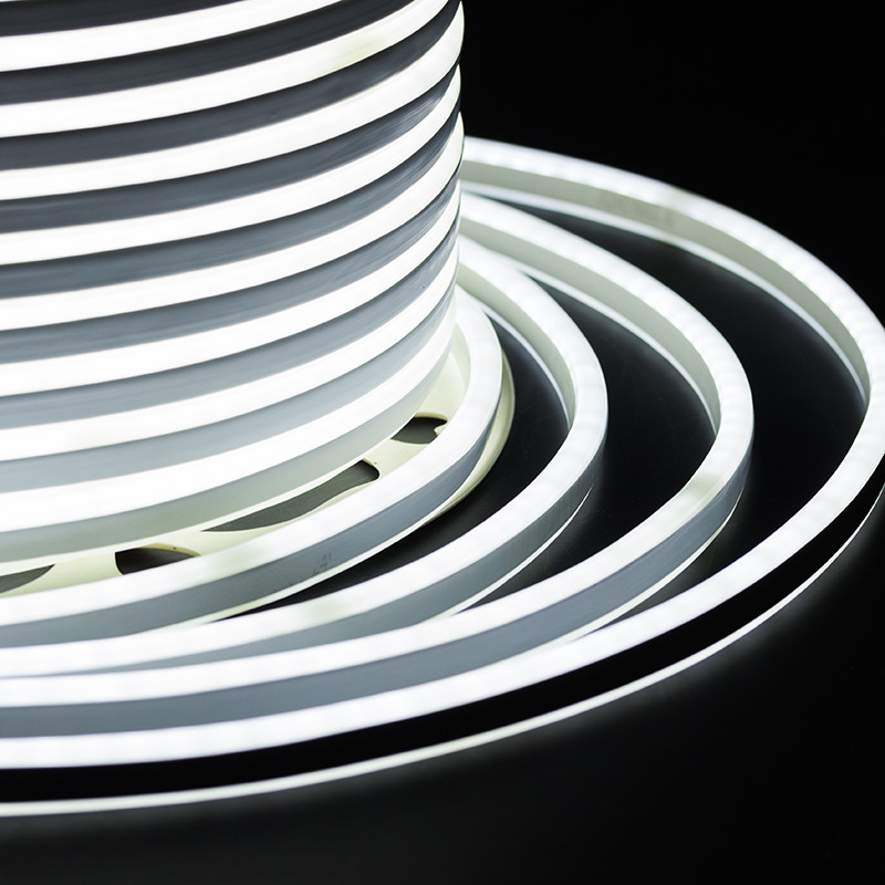 Гибкий Неон LED SMD, компактный 7х12мм, двухсторонний, белый, 120 LED/м, бухта 100м Neon-Night 131-065 шнур для вязания 100% полиэфир ширина 5 мм 100м бежевый